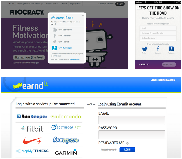 Fitocracy and Earndit make it easy to connect
